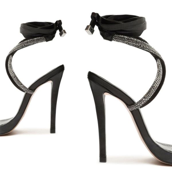 Schutz | Women's Cloe Crystal Sandal-Black