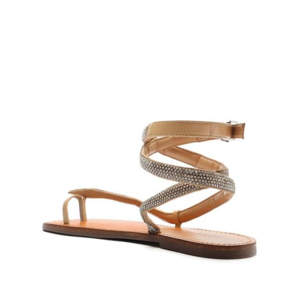 Schutz | Women's Courtney Crystal Sandal-Beige