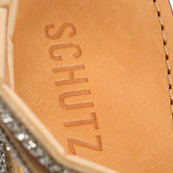 Schutz | Women's Courtney Crystal Sandal-Beige