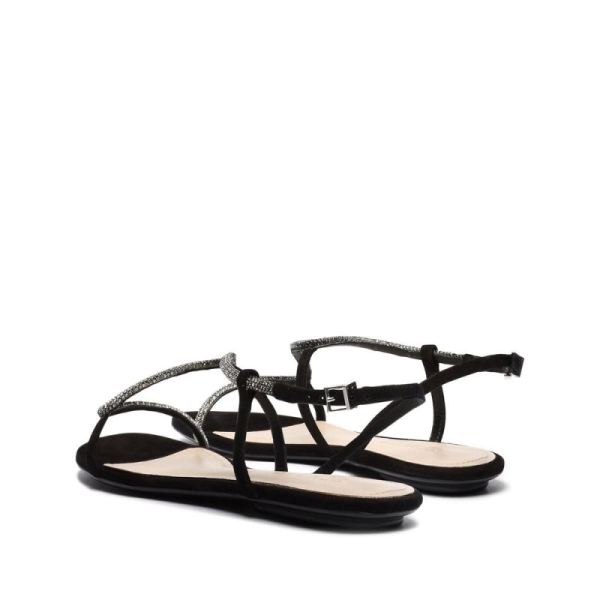 Schutz | Women's Agaviny Studded Nubuck Sandal-Black