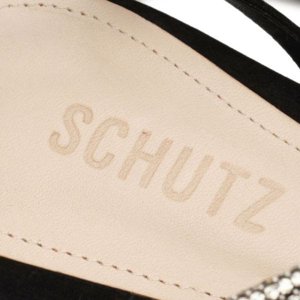 Schutz | Women's Agaviny Studded Nubuck Sandal-Black