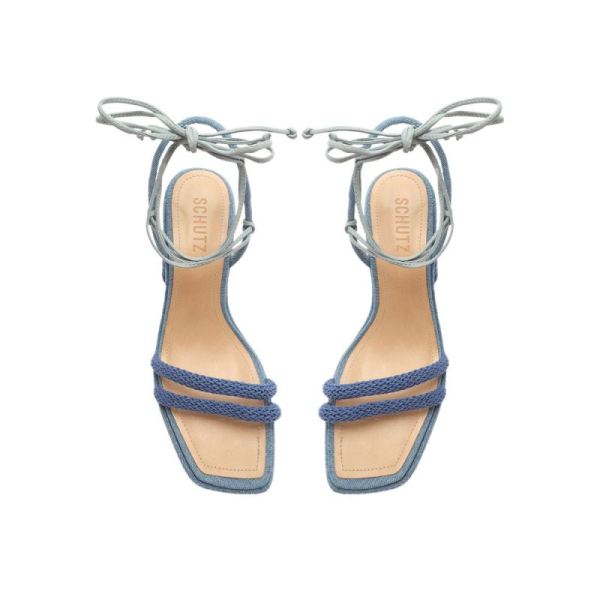 Schutz | Women's Leenah Denim Sandal-Denim