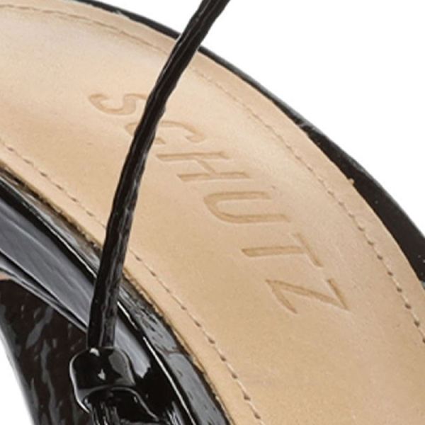 Schutz | Women's Arceli Patent Leather Sandal-Black
