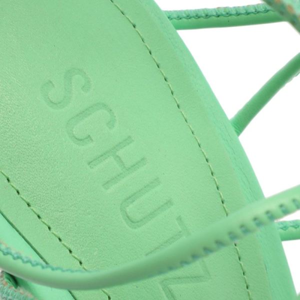Schutz | Women's Heyde Nappa Leather Sandal-Deep Mint