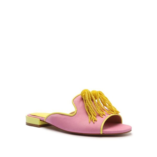 Schutz | Women's Jannis Nubuck&Nappa Leather Sandal-Club Rose