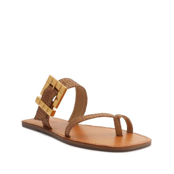 Schutz | Women's Malie Fabric Sandal-Brown