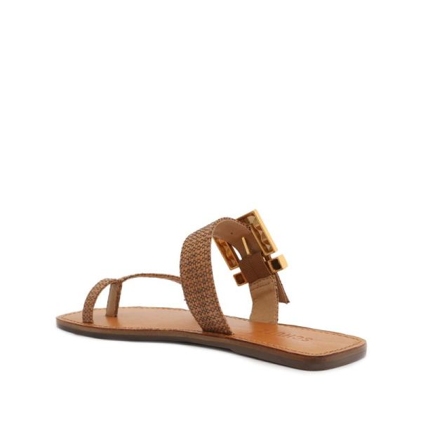 Schutz | Women's Malie Fabric Sandal-Brown