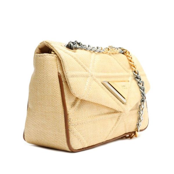 Schutz | Women's New 944 Straw Crossbody-Wood