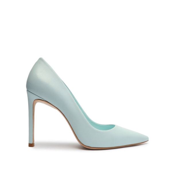 Schutz | Women's Lou Nappa Leather Pump-Soft Sky