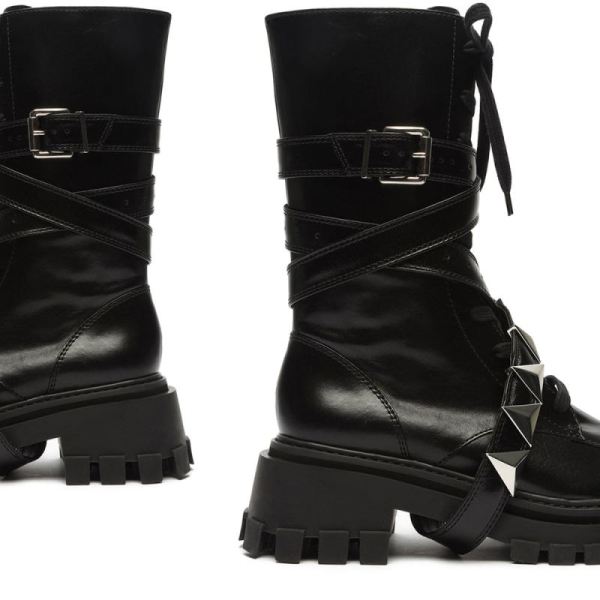 Schutz | Women's Monttila Leather Boot-Black