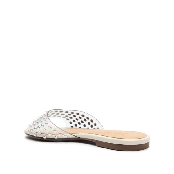 Schutz | Women's Greece Vinyl Flat Sandal-Pearl