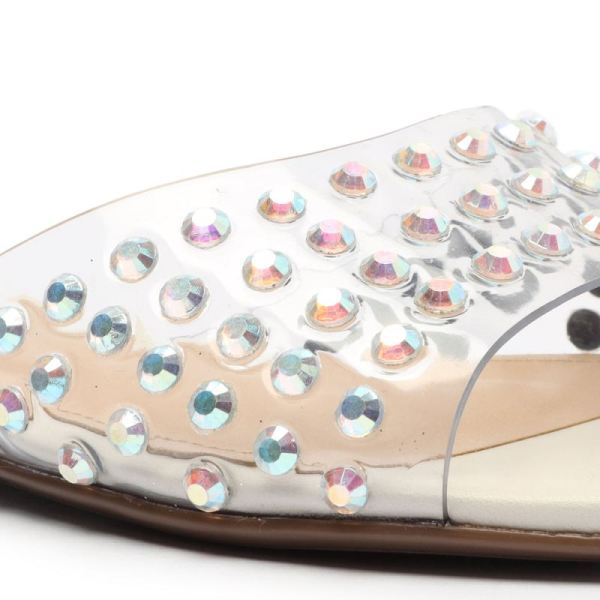 Schutz | Women's Greece Vinyl Flat Sandal-Pearl