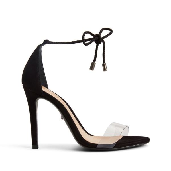 Schutz | Women's Josseana High Heel Sandal in Nubuck -Black