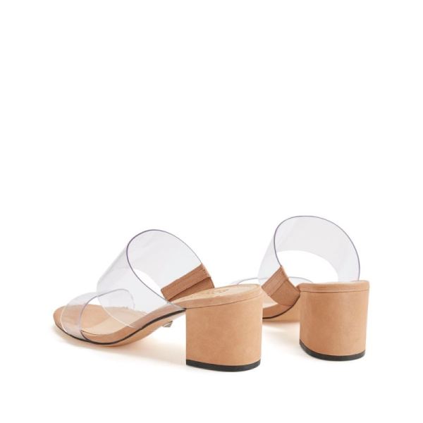 Schutz | Women's Victorie Sandal | Minimal Mule Sandal  -Honey Beige