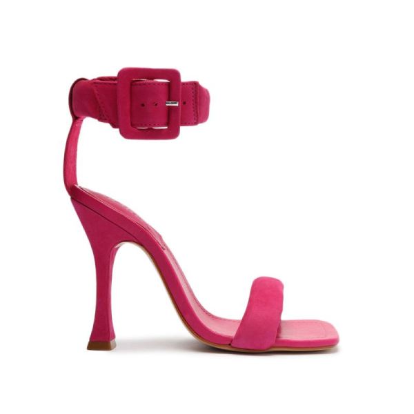 Schutz | Women's Gigih Nubuck Sandal-Hot Pink