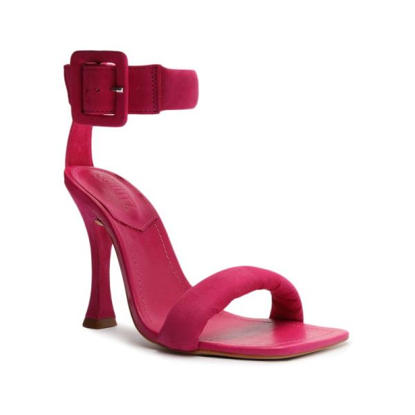 Schutz | Women's Gigih Nubuck Sandal-Hot Pink