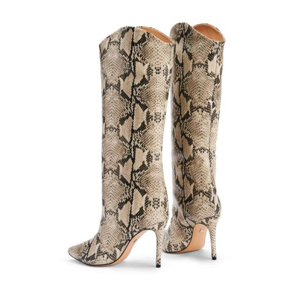 Schutz | Women's Maryana Boot | Day-to-Night Shoe  -Natural Snake