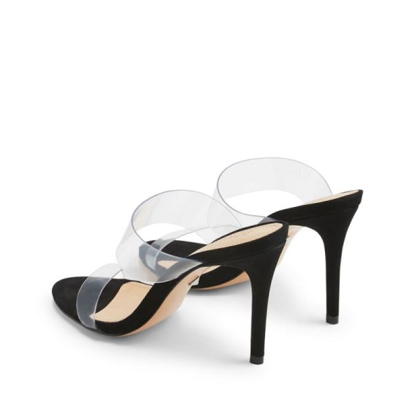 Schutz | Women's Ariella Sandal: Vinyl Straps and a Stiletto Heel  -Black
