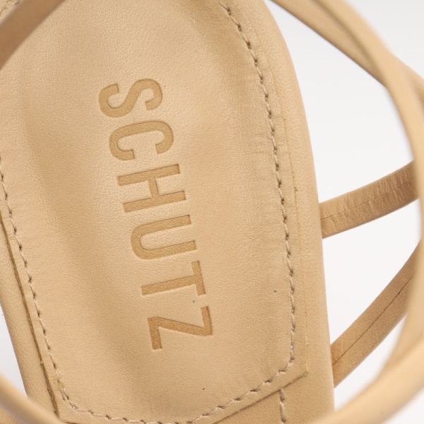 Schutz | Women's Abby Leather Sandal-Light Beige