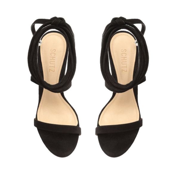 Schutz | Women's Cloe Suede Sandal-Black