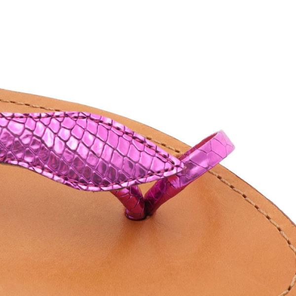 Schutz | Women's Courtney Metallic Leather Sandal-Bright Violet