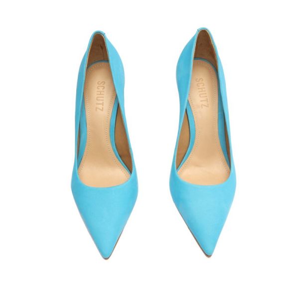 Schutz | Women's Lou Nubuck Pump-True Blue