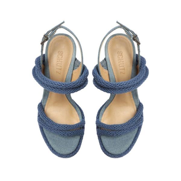 Schutz | Women's Leeneh Denim Sandal-Denim