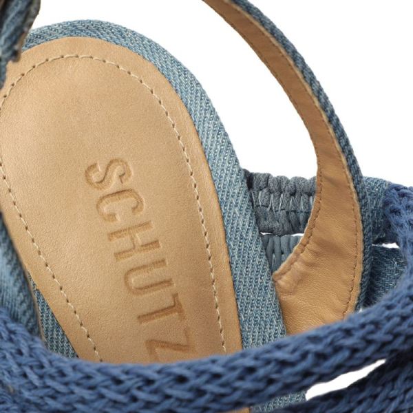 Schutz | Women's Leeneh Denim Sandal-Denim