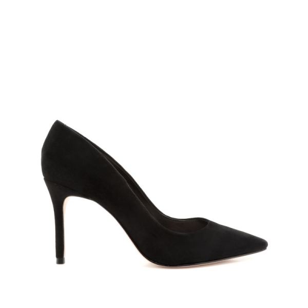 Schutz | Women's Lou Lo High Heel Pump in Suede -Black