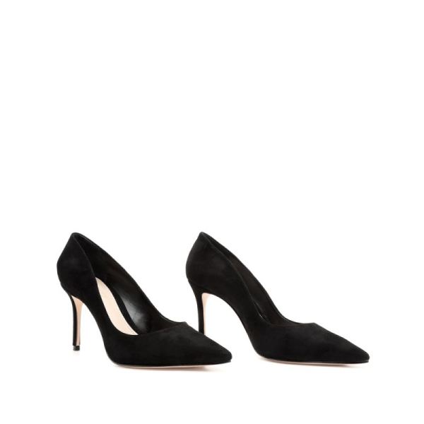 Schutz | Women's Lou Lo High Heel Pump in Suede  -Black