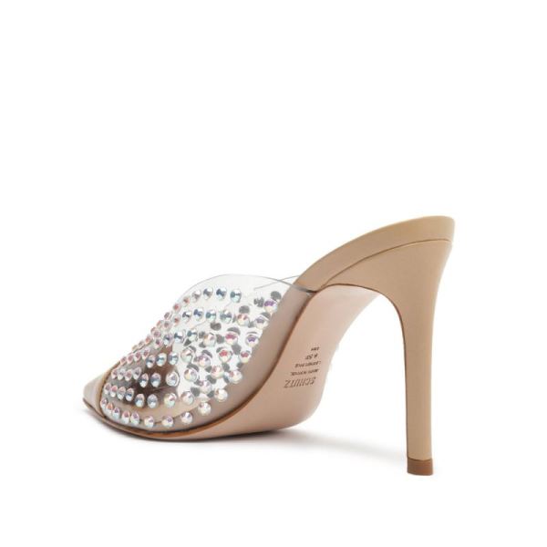 Schutz | Women's Greece Vinyl&Crystals Pump-Light Nude