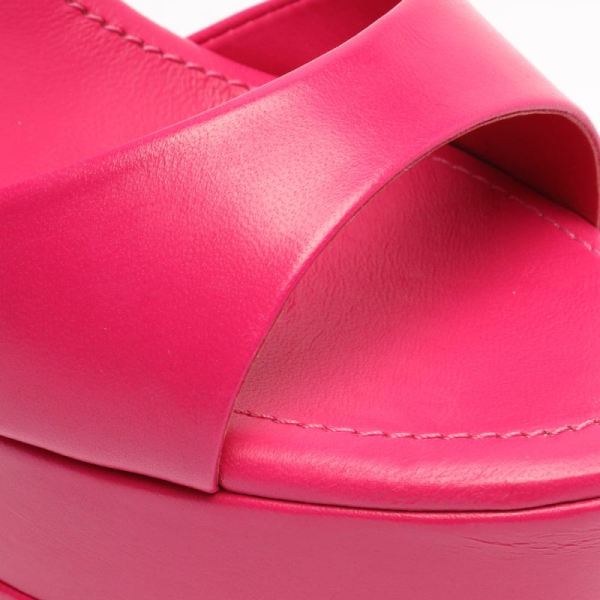 Schutz | Women's Kaila Platform Nappa Leather Sandal-Hot Pink