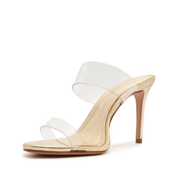 Schutz | Women's Ariella Vinyl Sandal-Gold