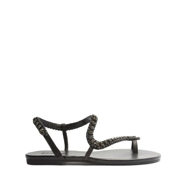 Schutz | Women's Court Leather Sandal-Black