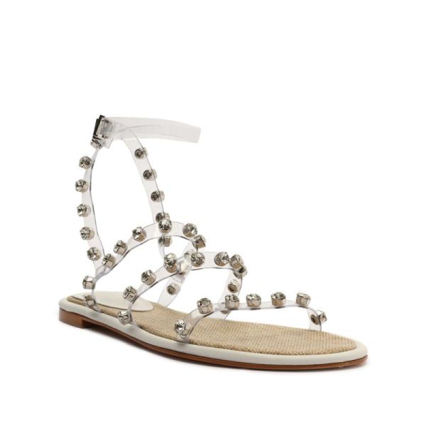 Schutz | Women's Steph Vinyl Sandal-White