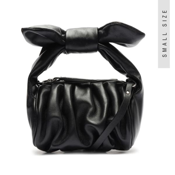 Schutz | Women's Demi Mini Leather Crossbody Bag in Black-Black