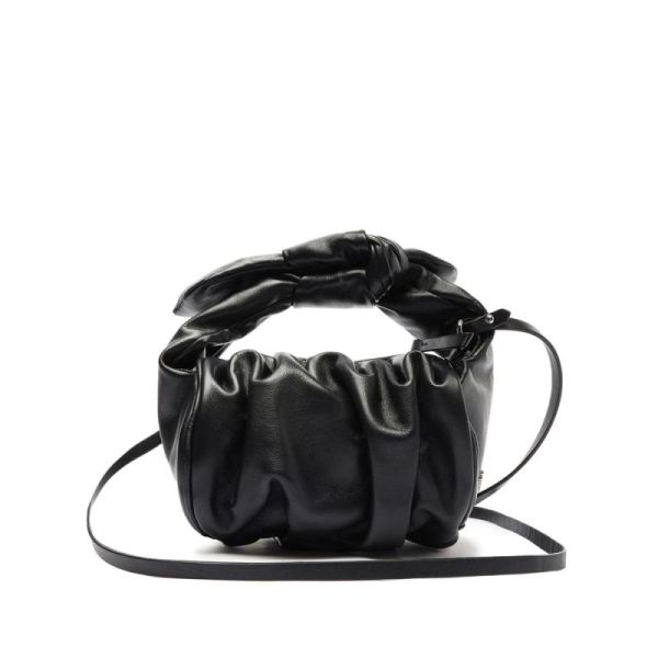 Schutz | Women's Demi Mini Leather Crossbody Bag in Black-Black