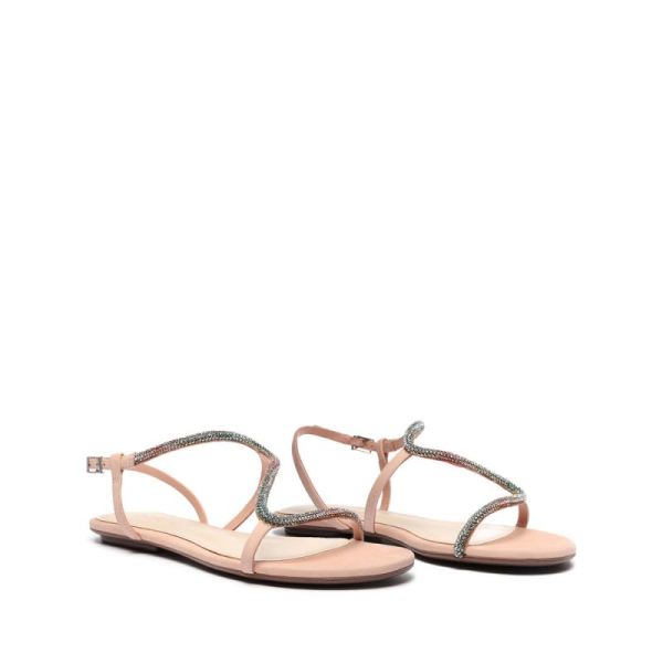 Schutz | Women's Agaviny Studded Nubuck Sandal-Sweet Rose