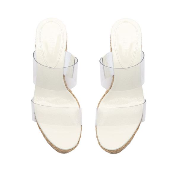 Schutz | Women's Arien Vinyl&Patent Leather Sandal-White