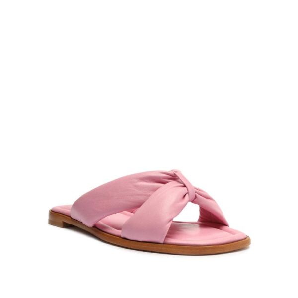 Schutz | Women's Fairy Leather Sandal-Club Rose