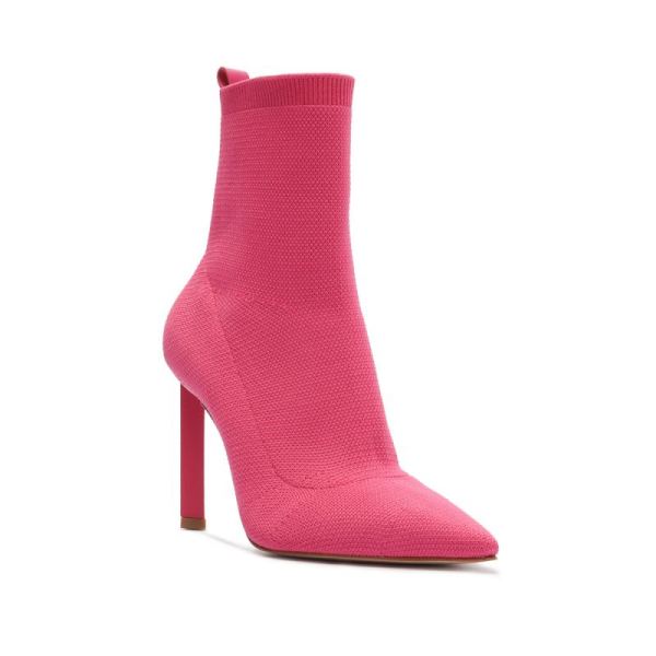 Schutz | Women's Ammie Knit Bootie-Hot Pink