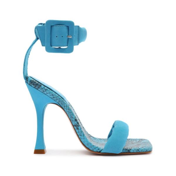 Schutz | Women's Gigih Nubuck Sandal-True Blue