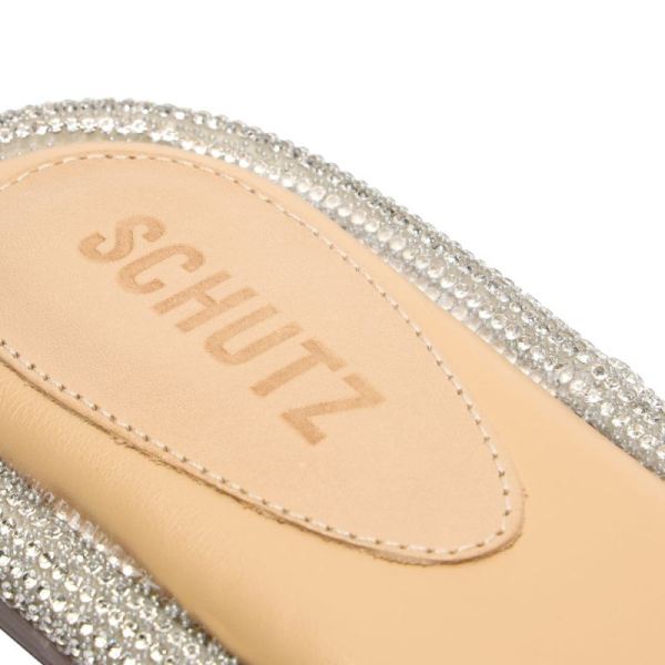 Schutz | Women's Alcina Flat Sandal-Crystal