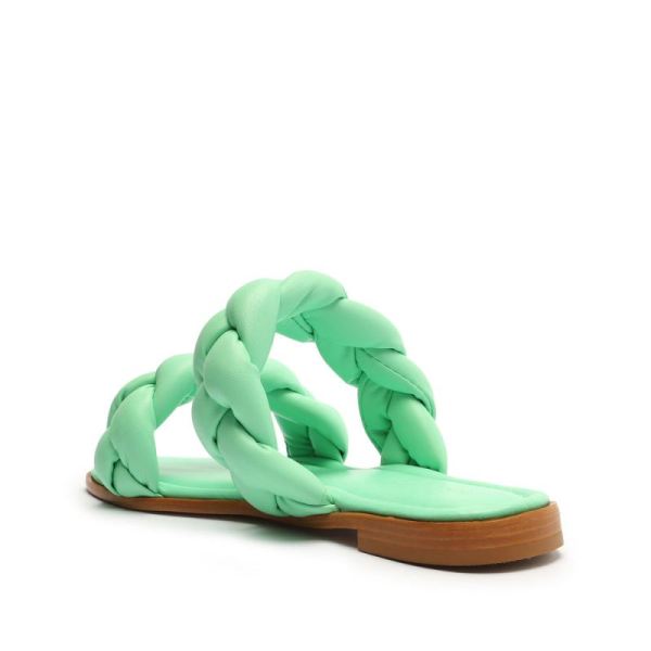 Schutz | Women's Soo Leather Sandal-Deep Mint