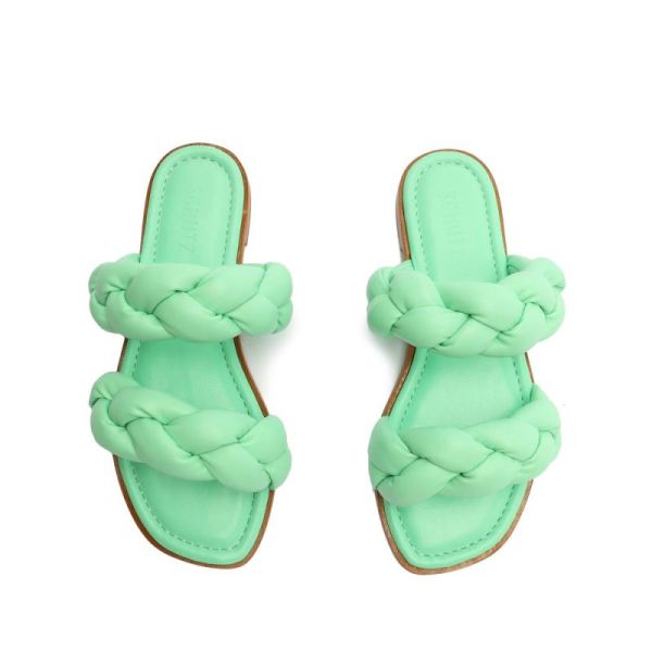 Schutz | Women's Soo Leather Sandal-Deep Mint