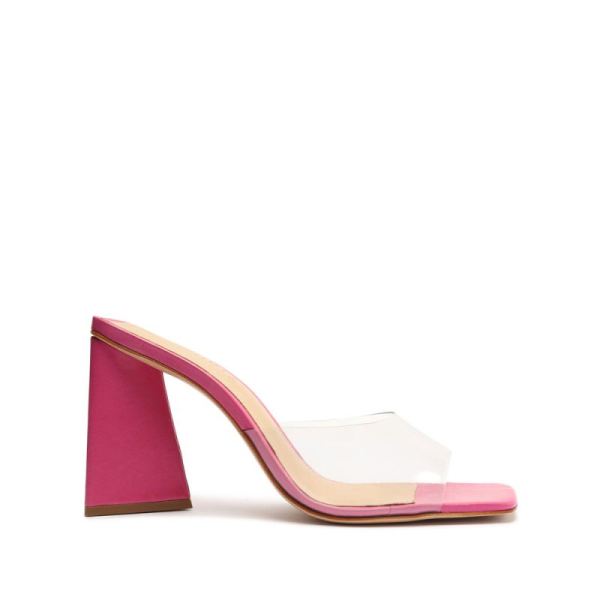 Schutz | Women's Lizah Vinyl Sandal-Hot Pink