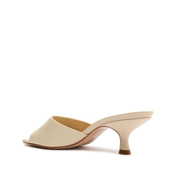 Schutz | Women's Dethalia Nappa Leather Sandal-Eggshell