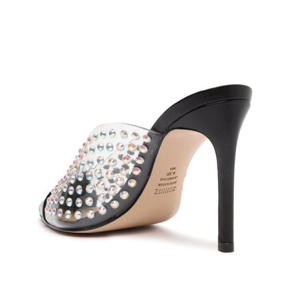 Schutz | Women's Greece Vinyl&Crystals Pump-Black