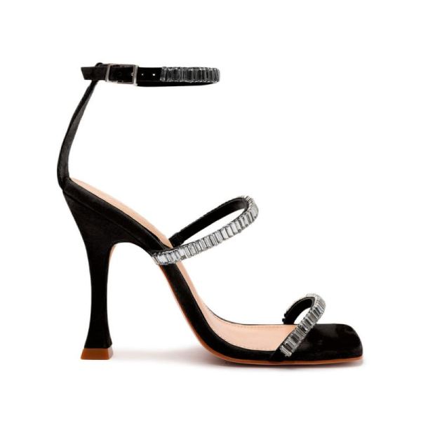 Schutz | Women's Nellina Leather Sandal-Black