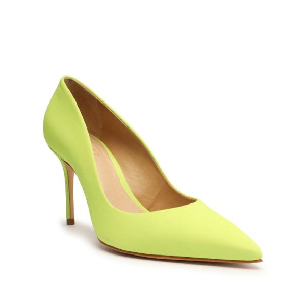 Schutz | Women's Lou Lo Nubuck Pump-Green Fresh